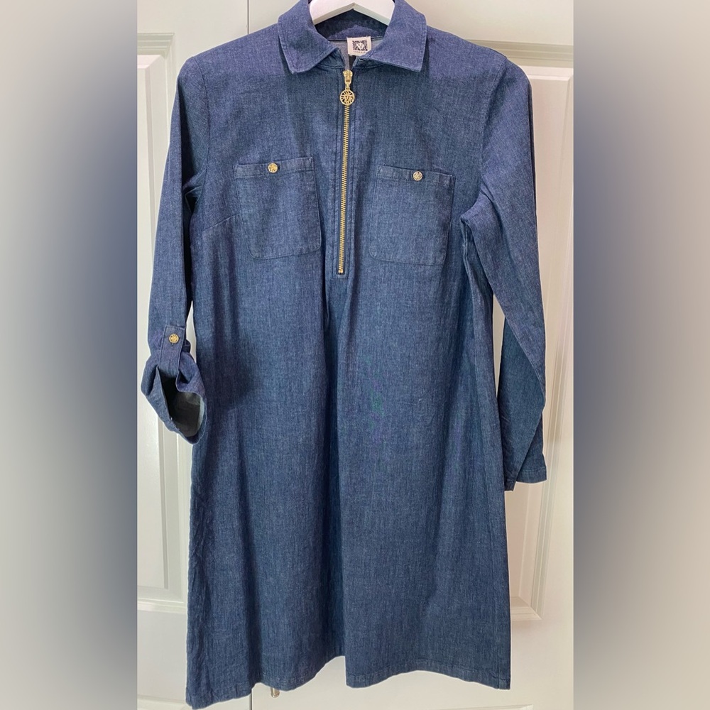 Anne Klein jean dress M/L